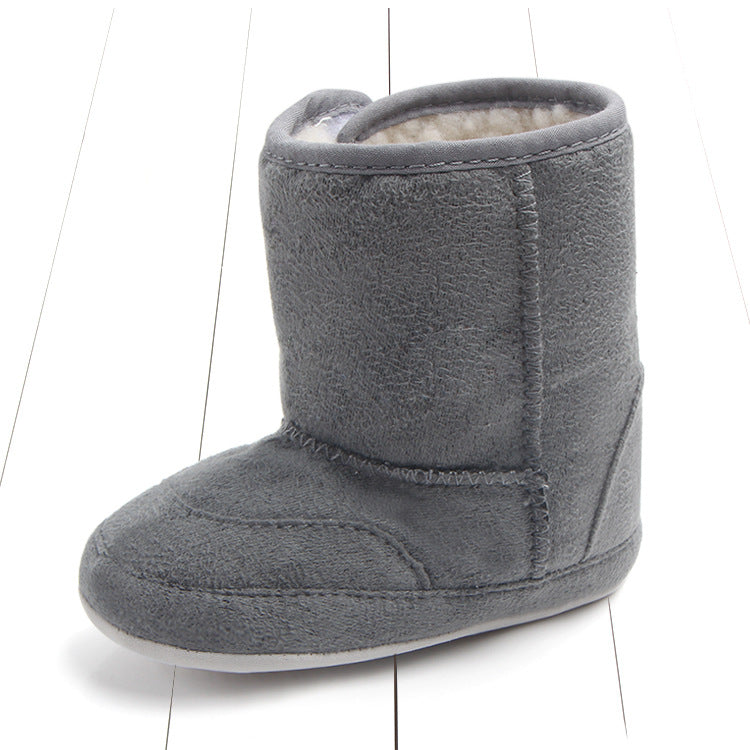 Suede cotton baby walking shoes baby soft soled shoes