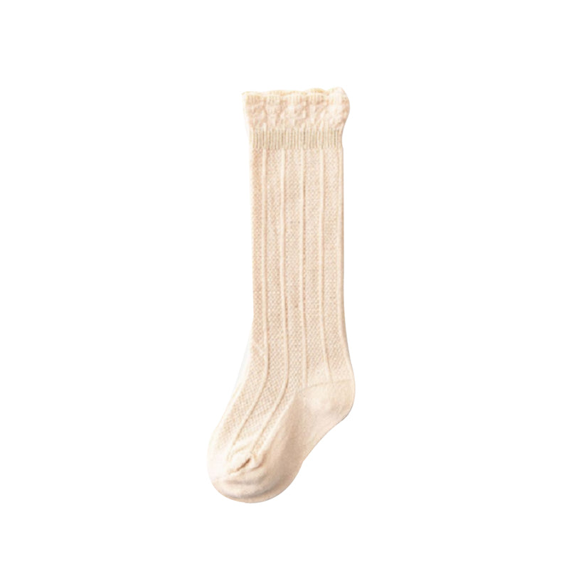 Baby solid color cotton socks