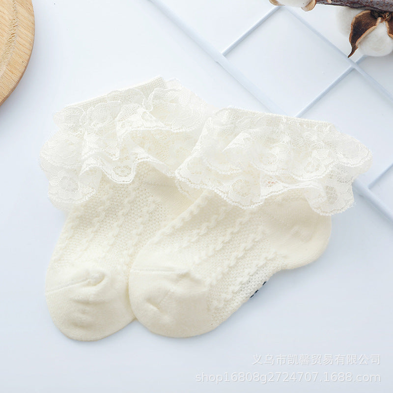 Baby Cotton Socks Dance Lace Stockings