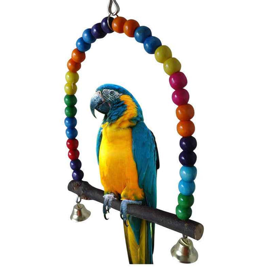 Bird Climbing Ladder with Bells - Colorful - Amanluxe