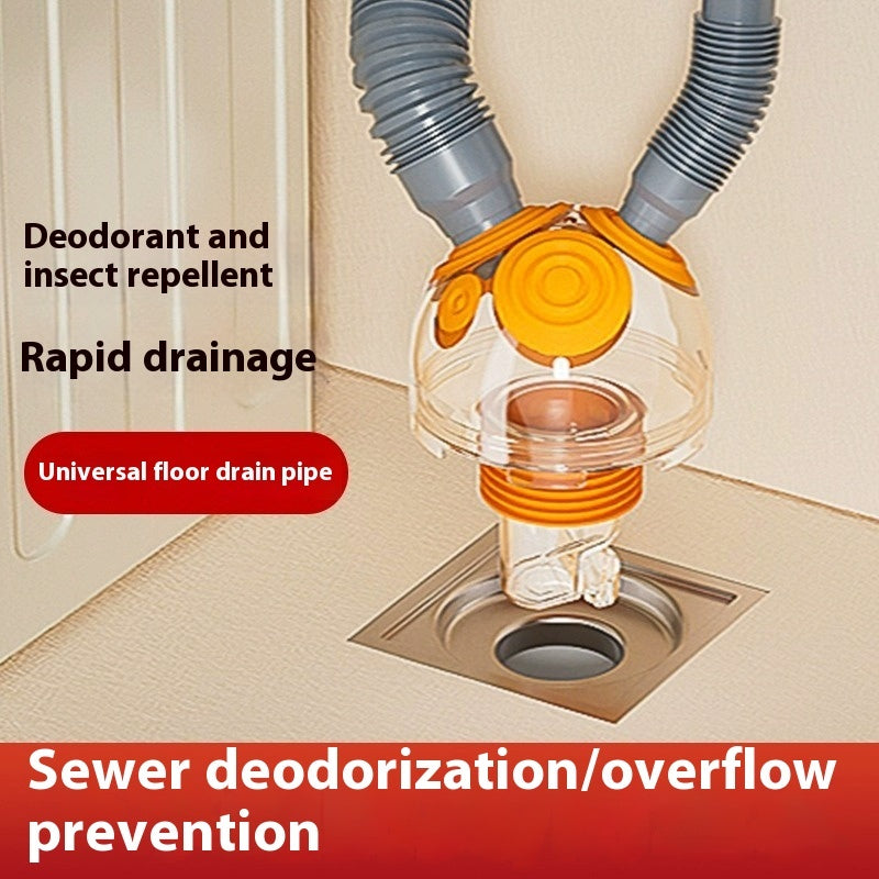 Kitchen Downcomer Three-way Deodorant Sealing Plug Deodorant-proof Artifact