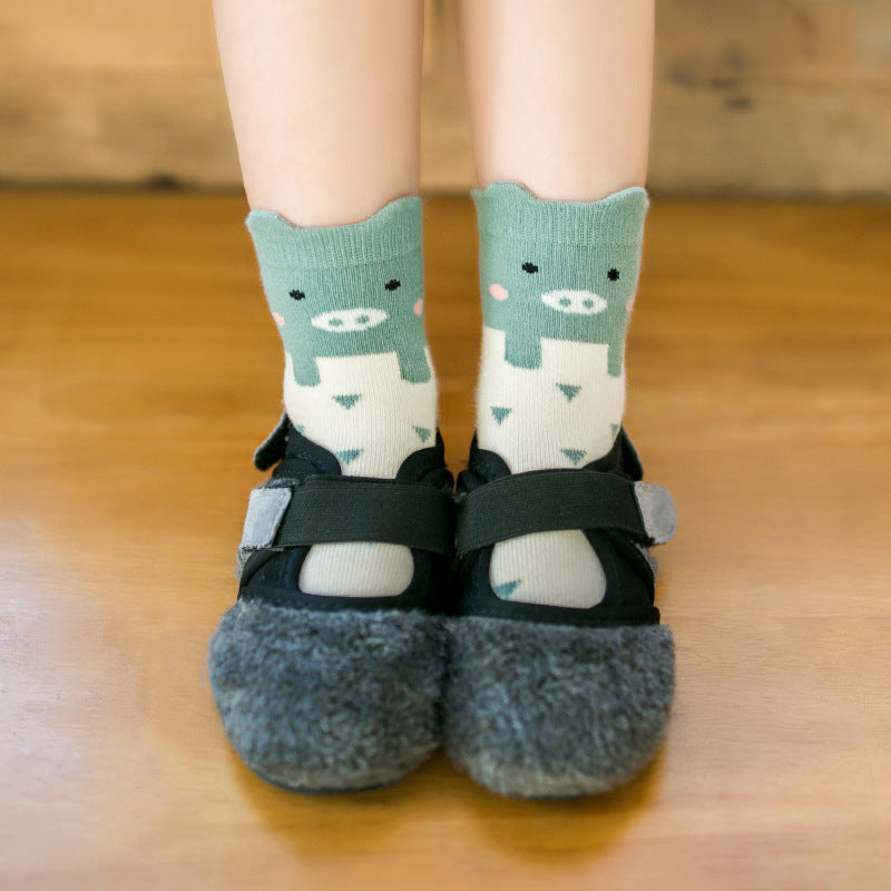 Three-dimensional cartoon baby socks