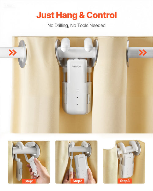 Automatic Curtain Opener, APP And Remote Control, Hub Included, Electric Smart Curtain Opener Compatible With Alexa And Google Home, Timed Opening And Closing, Silent Mode, For Roman Rods null