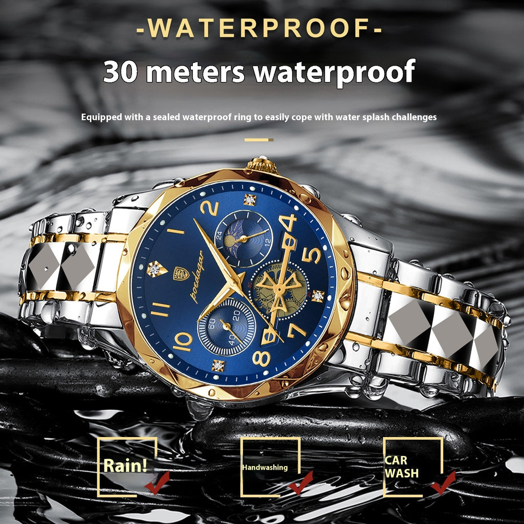 Men's Waterproof Luminous Fashionable Quartz Watch