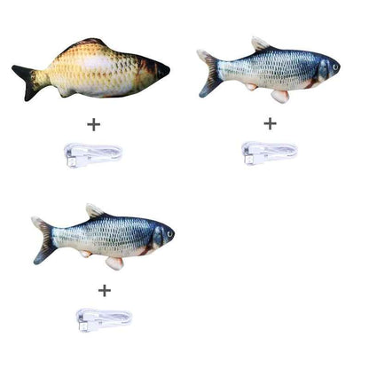 Electric Jumping Fish Cat Toy - USB Rechargeable - Amanluxe