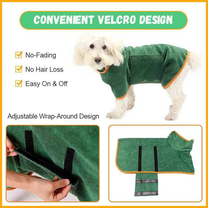 Absorbent Pet Bathrobe - Microfiber - Amanluxe
