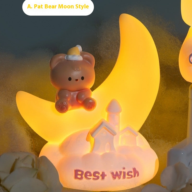Creative Cute Moon Fairy Tale Small Night Lamp