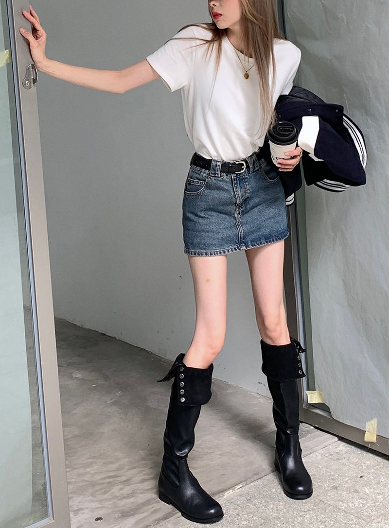 Cowboy Half Body Women's Bag Buttocks Short Skirt