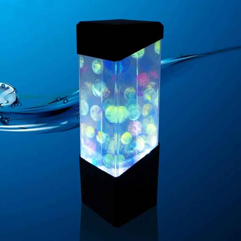 LED Jellyfish Night Light - Colorful Aquarium - Amanluxe