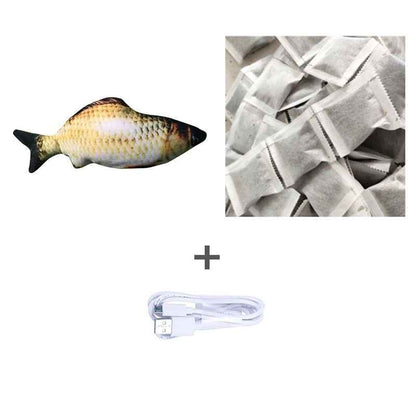 Electric Jumping Fish Cat Toy - USB Rechargeable - Amanluxe