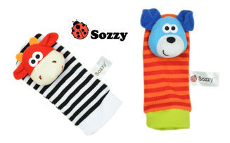 Sozzy Baby Style Socks Rattle Animal Rattle Plush Socks 0 12month Baby Early Education Socks Toys