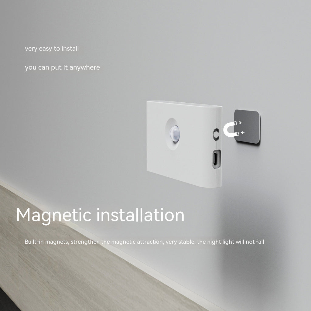 Intelligent Human Body Light Energy Double Induction Night Light null