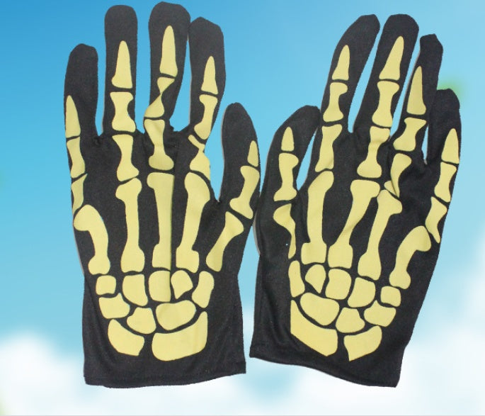 Halloween Decorations Scary Bones Skull Cloth Ghost Gloves