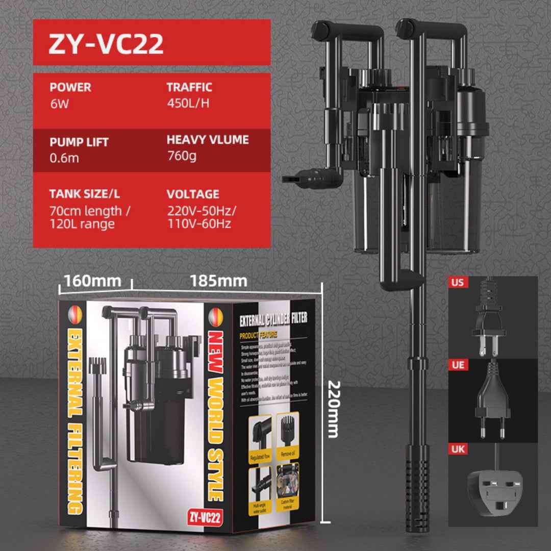 Fish Tank Filter - External Wall Hanging - Amanluxe