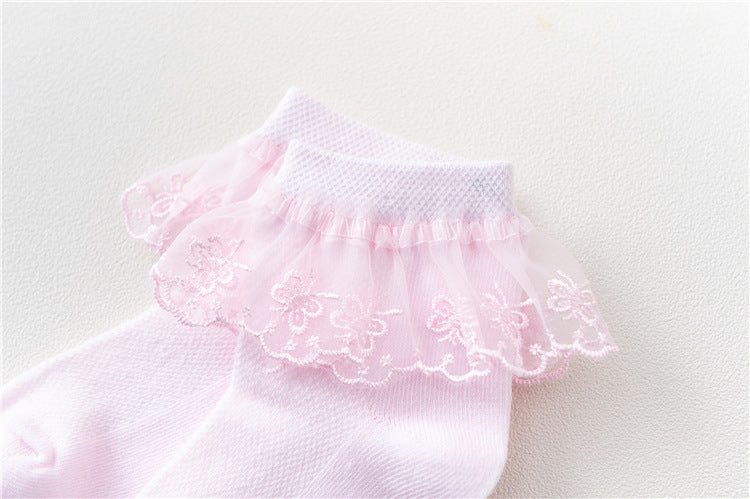 Girls' Thin Summer Mesh Baby Socks