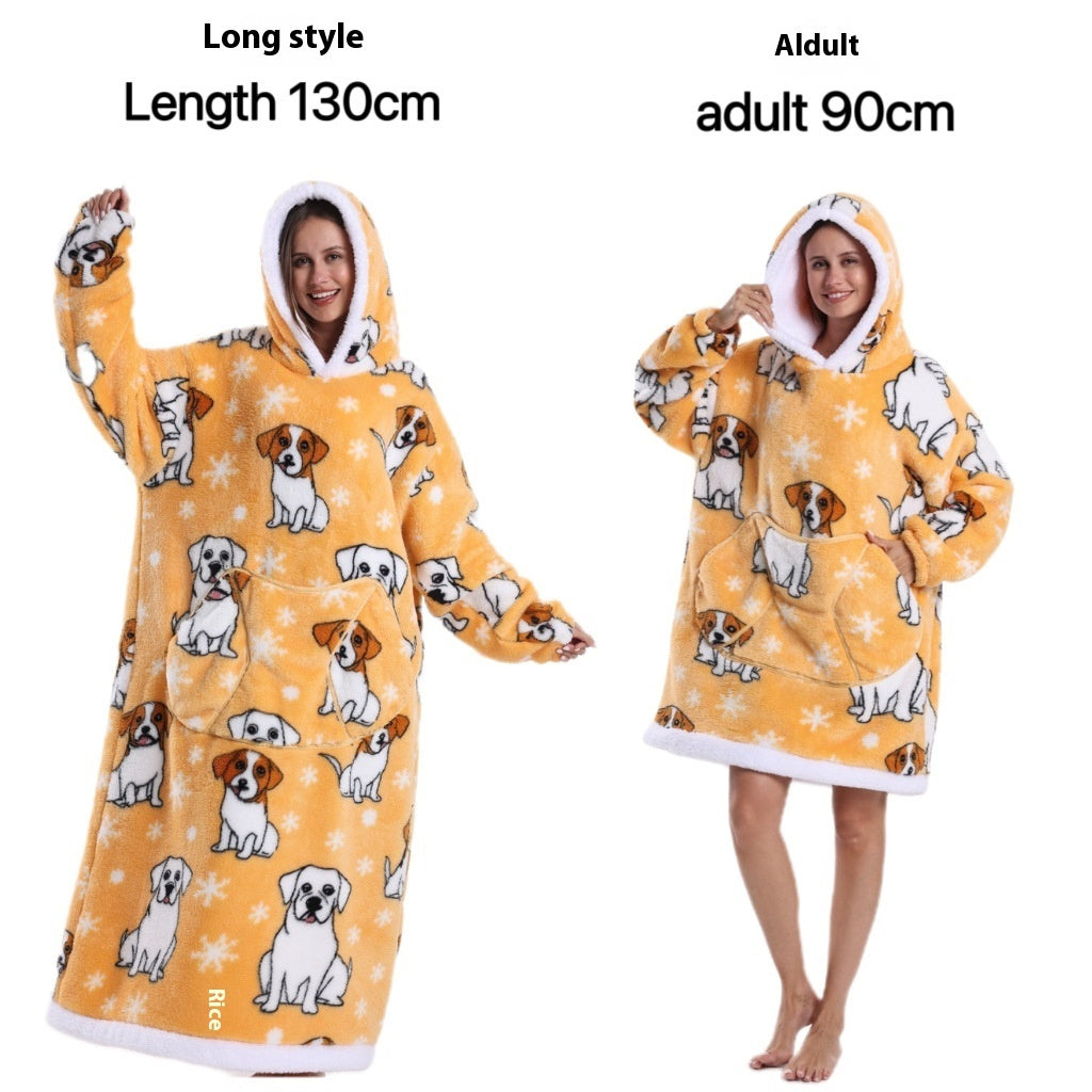 Cold-proof Clothes Pajamas Lazy TV Blanket