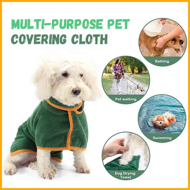 Absorbent Pet Bathrobe - Microfiber - Amanluxe