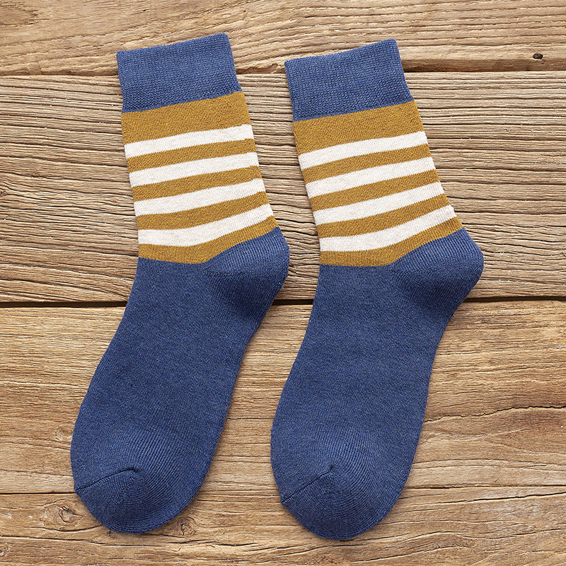 Casual Warm Socks Student Drawn Woolen Tube Socks