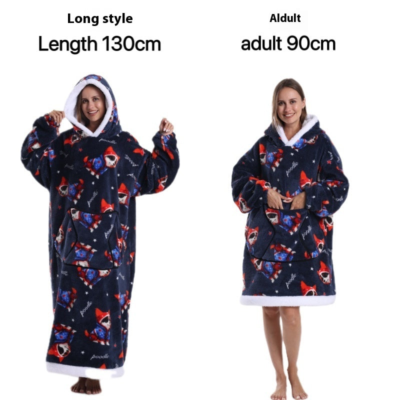 Cold-proof Clothes Pajamas Lazy TV Blanket
