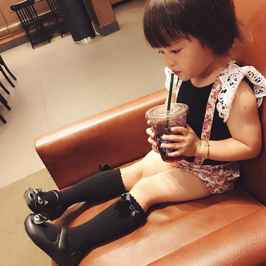 Korean Style Children's Socks Bubble Mouth Baby Mid-tube Socks