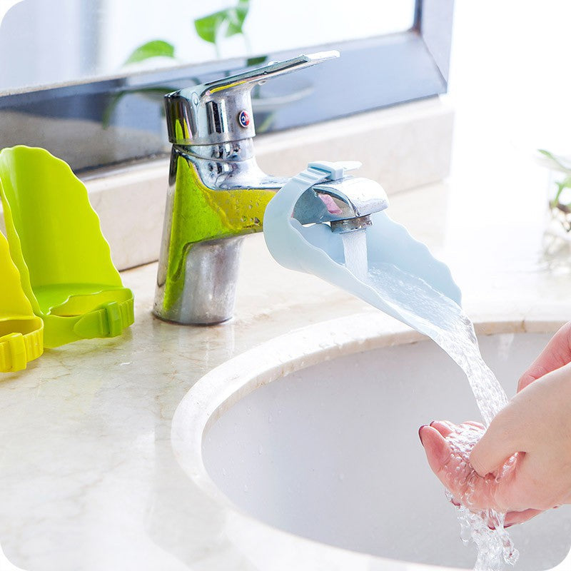 Household Faucet Lengthened Hand Washing Device Guide Gutter Tap Water Extension Extender Children's Hand Washing Aid null