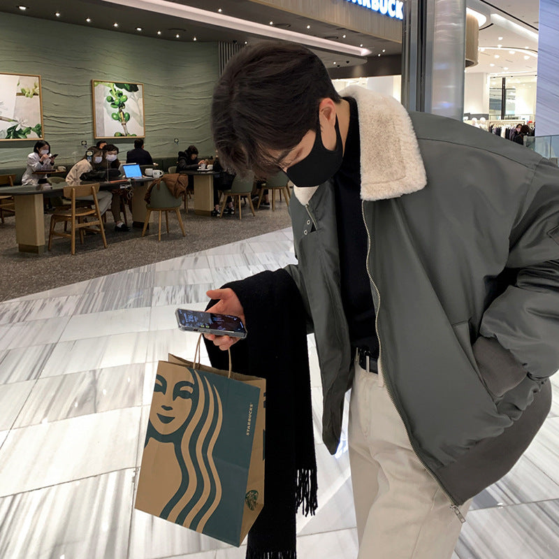 Winter Loose High-grade Plush Cotton Jacket