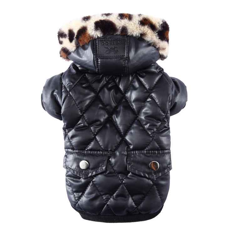Dog Coat - Autumn Winter Fur Collar - Amanluxe