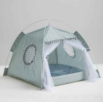 Cat Tent House - Enclosed Pet Bed - Amanluxe