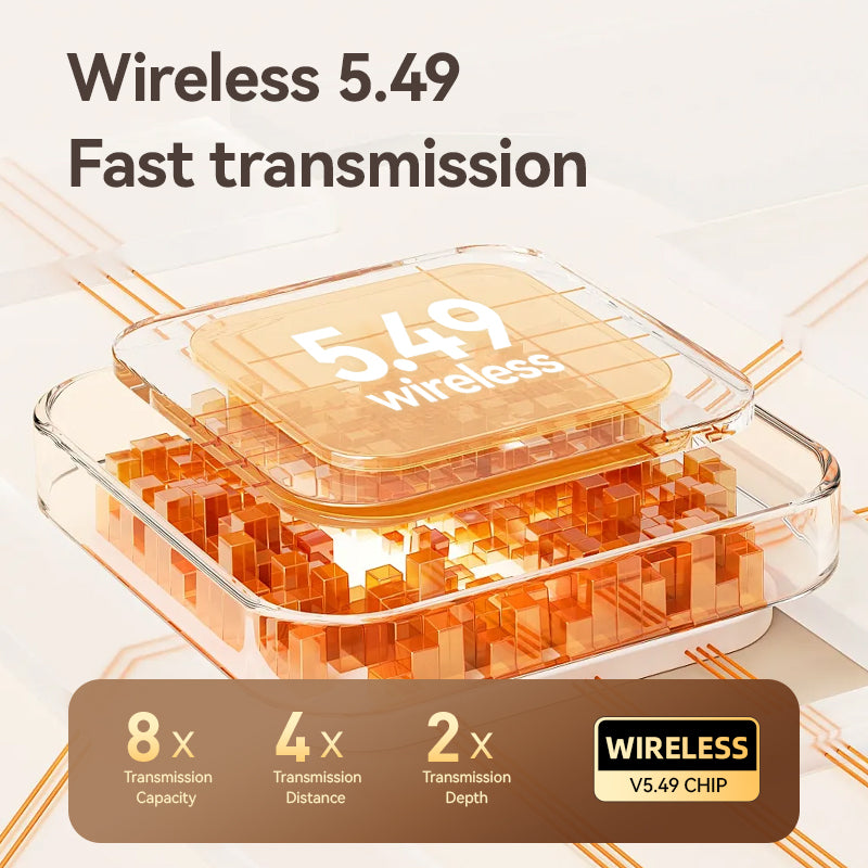 Fall Open - Ear Weireless Earphone, Lightweight Earphone With Charging Case, Noice Cancelling Bluetooth - CompatibleStereo Earbuds For Sports, Gaming, Calling, Busines