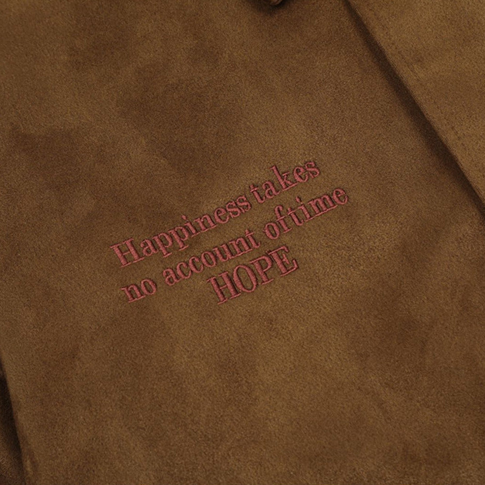 Winter Thick Cotton Letter Baseball Cotton Jacket