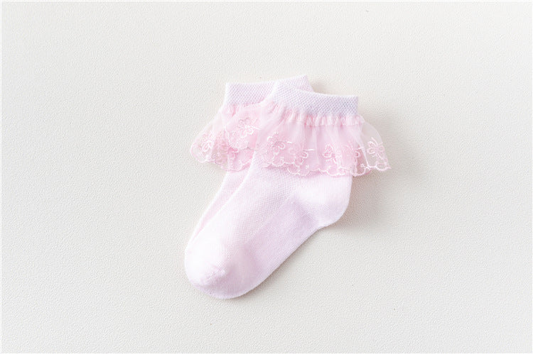 Girls' Thin Summer Mesh Baby Socks