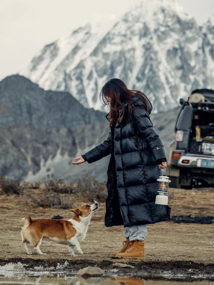 Womens Long Winter Down Jacket