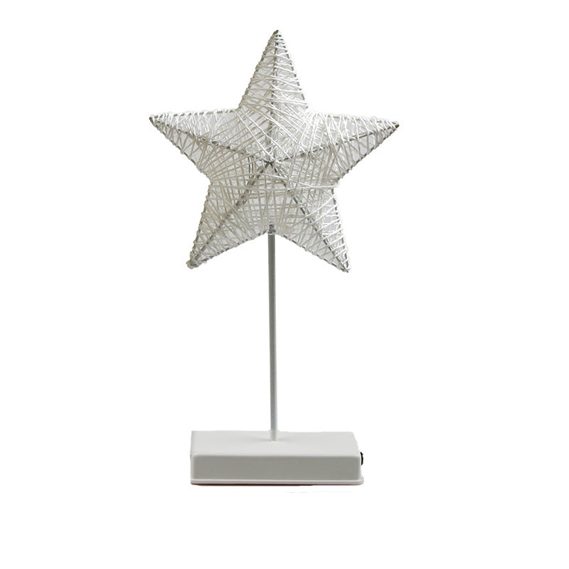Fashionable Five-pointed Star And Moon Love Gift Modeling Lamp