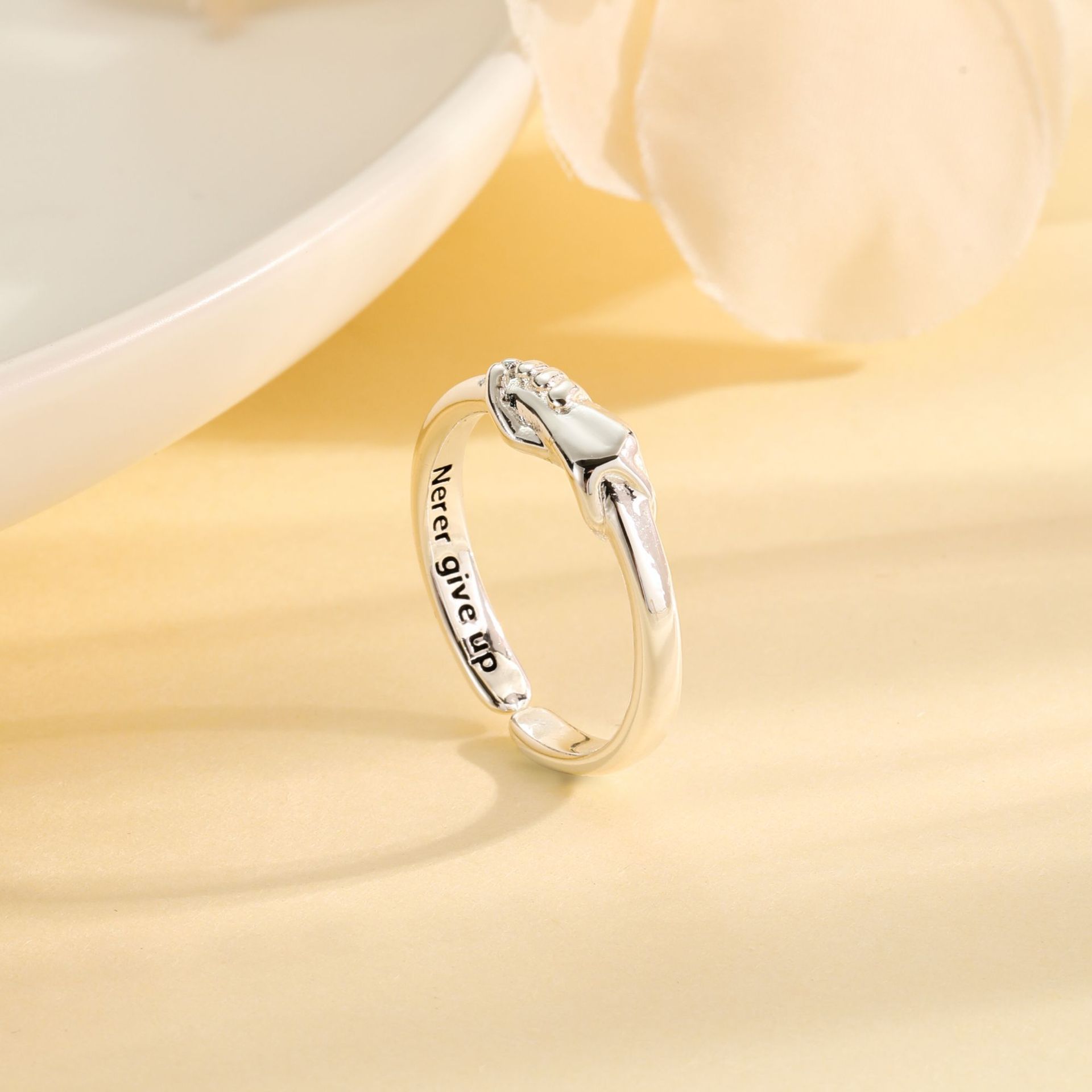 New Hug Ring With Hands Love