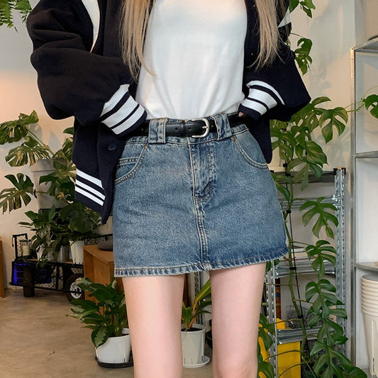 Cowboy Half Body Women's Bag Buttocks Short Skirt