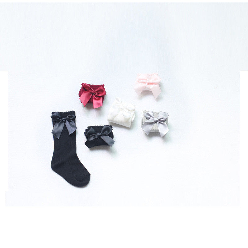 Korean Style Children's Socks Bubble Mouth Baby Mid-tube Socks