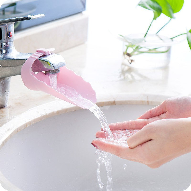 Household Faucet Lengthened Hand Washing Device Guide Gutter Tap Water Extension Extender Children's Hand Washing Aid null