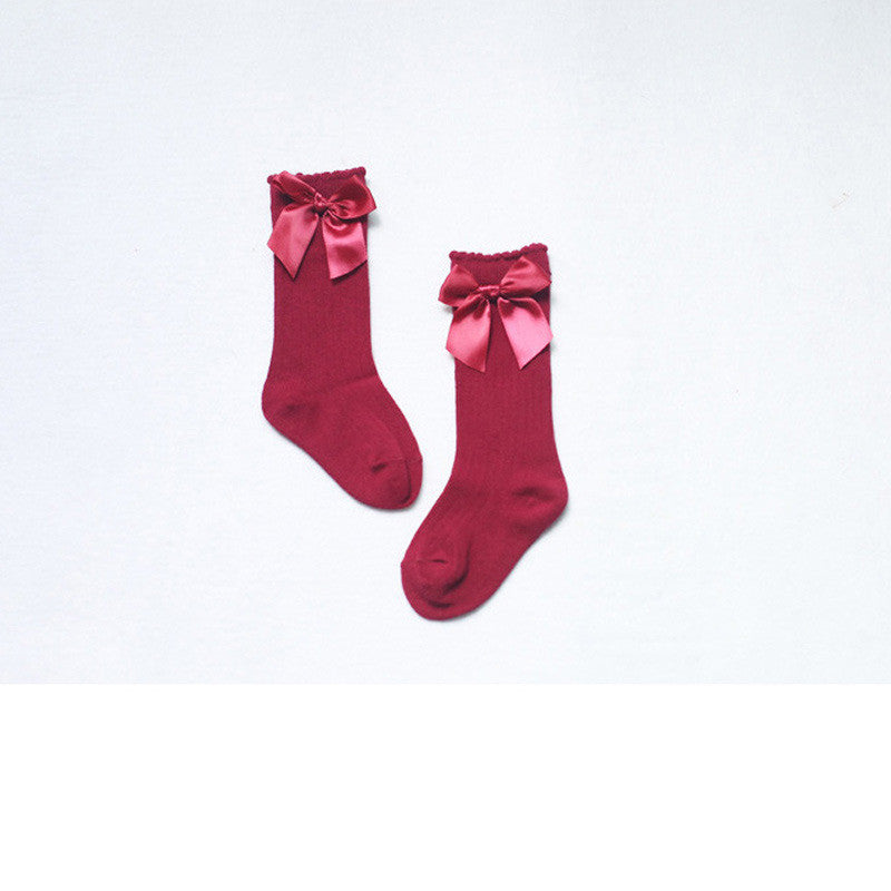 Korean Style Children's Socks Bubble Mouth Baby Mid-tube Socks