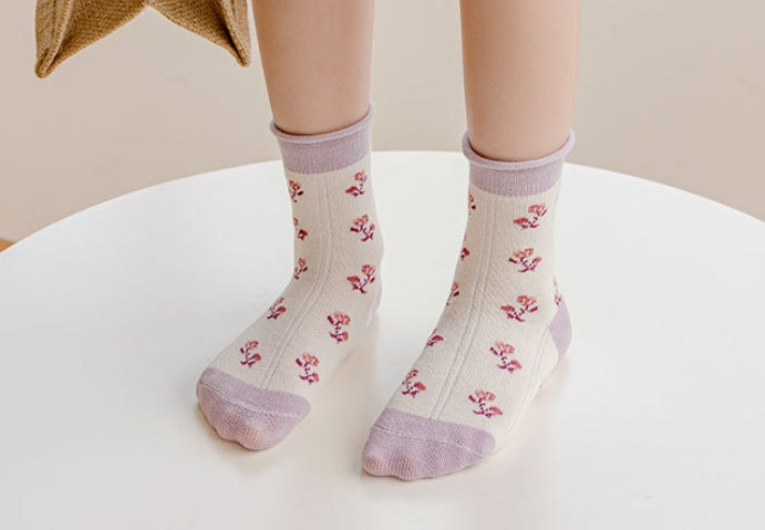 Children's Socks Spring And Autumn Baby Socks Cartoon Middle Tube
