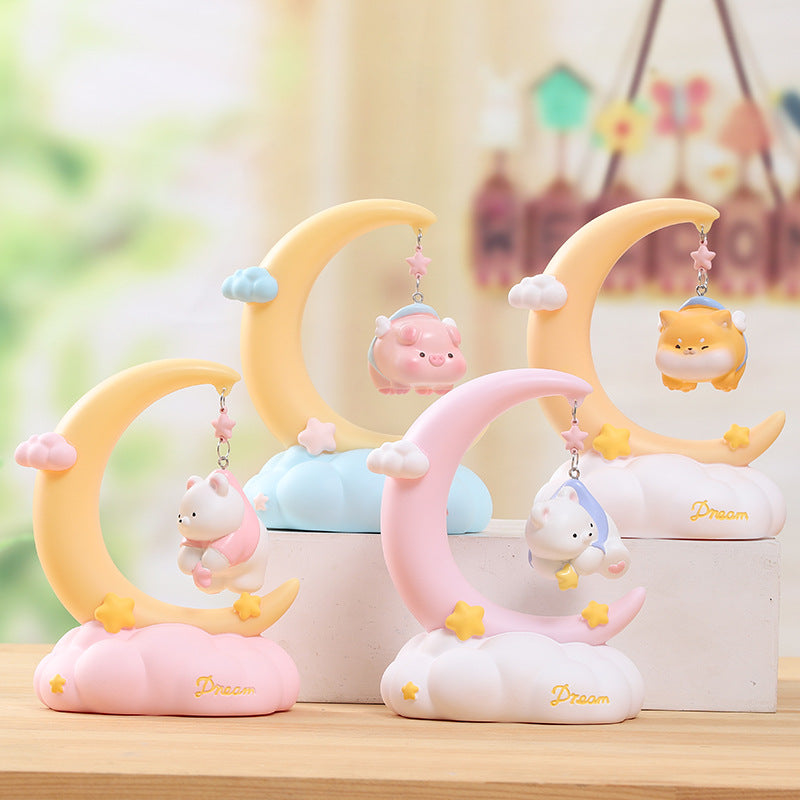 Creative Cute Moon Fairy Tale Small Night Lamp