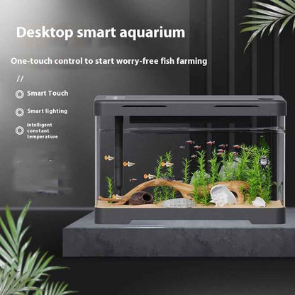 Acrylic Fish Tank - Transparent Lazy Aquarium - Amanluxe