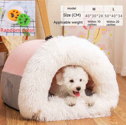 Portable Pet Nest - Warm Winter Bed - Amanluxe