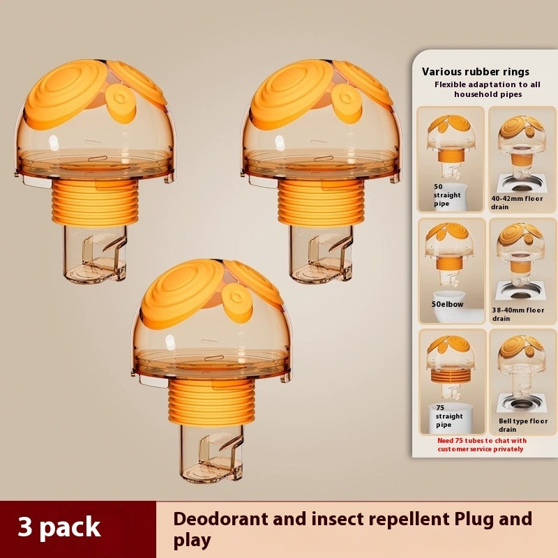 Kitchen Downcomer Three-way Deodorant Sealing Plug Deodorant-proof Artifact