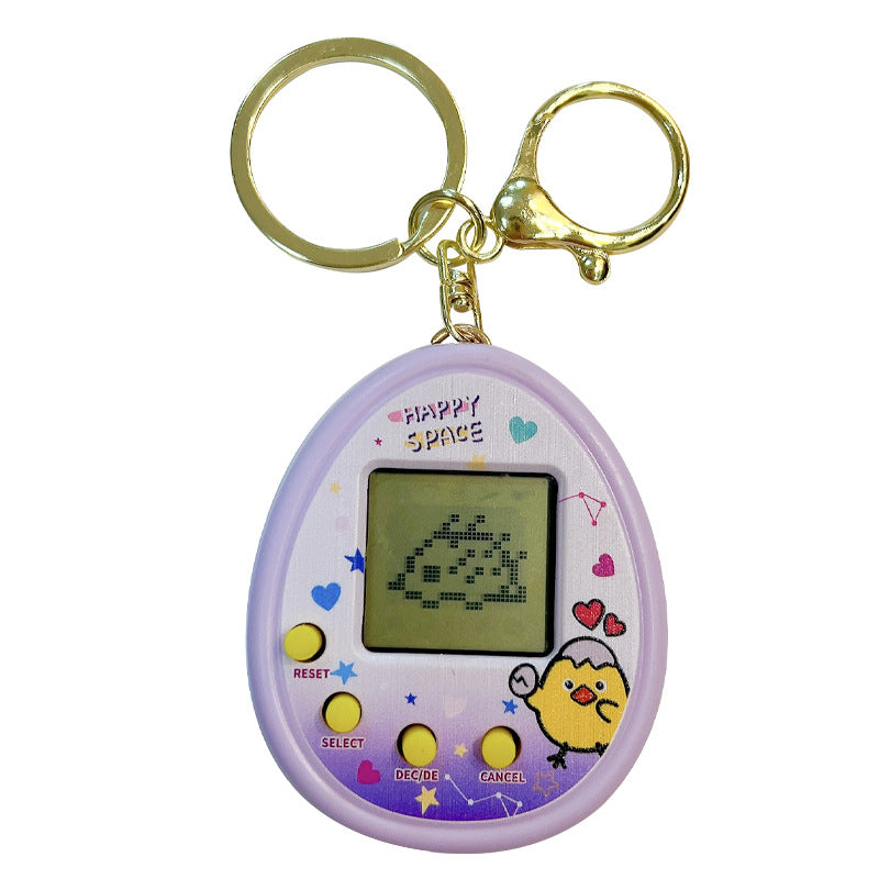 Electronic Pet Machine Mini Handheld Video Game Console Keychain Ornaments