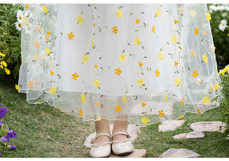 New Small Floral High Waist Skirt Retro Chinese Style Dress