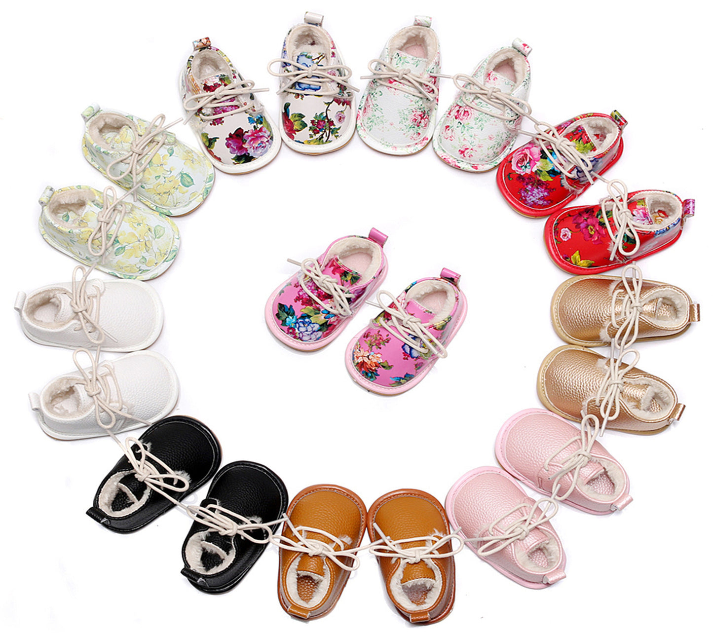 Non-slip Baby Toddler Shoes Baby Shoes Lace-up Indoor Shoes