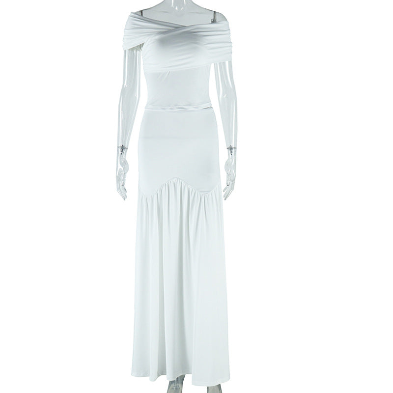 Women's Clothing Skirts Suit Sleeveless Off-shoulder