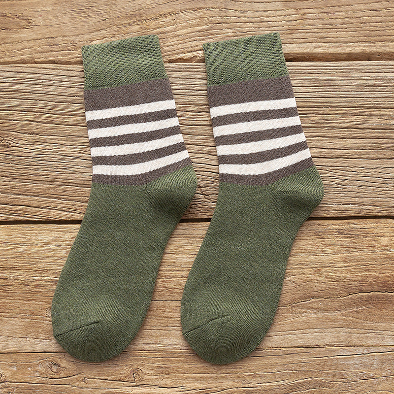 Casual Warm Socks Student Drawn Woolen Tube Socks