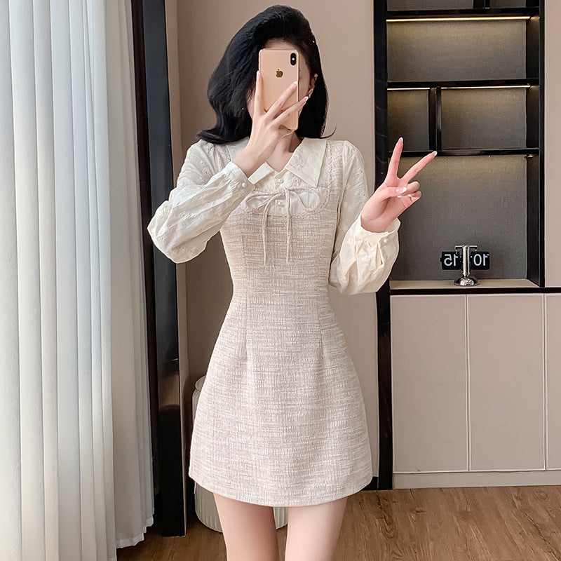 Women's Autumn Fake Two-piece Skirts