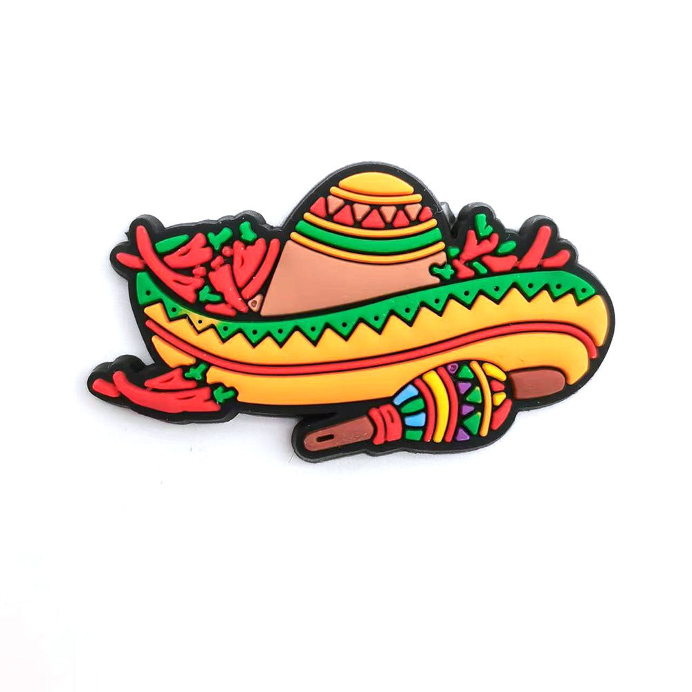 Mexican Food Series Interesting Diy Shoe Flower Decorations